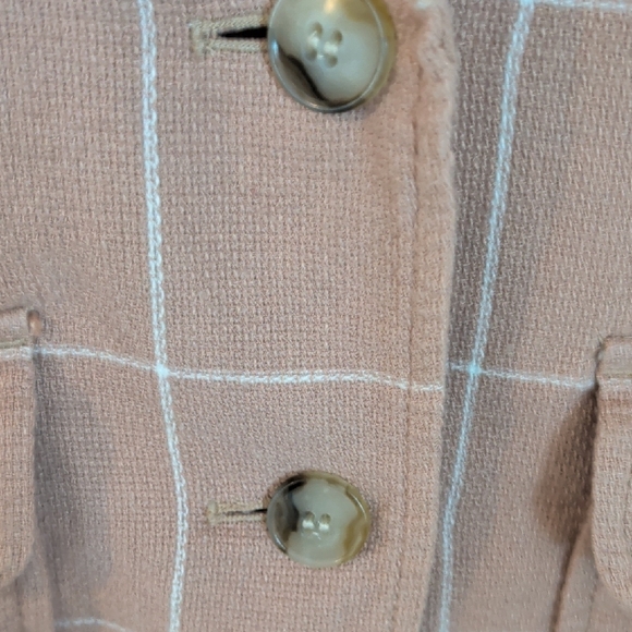 Madewell Breezewoven Larsen Blazer in Windowpane. Linen - Picture 7 of 11